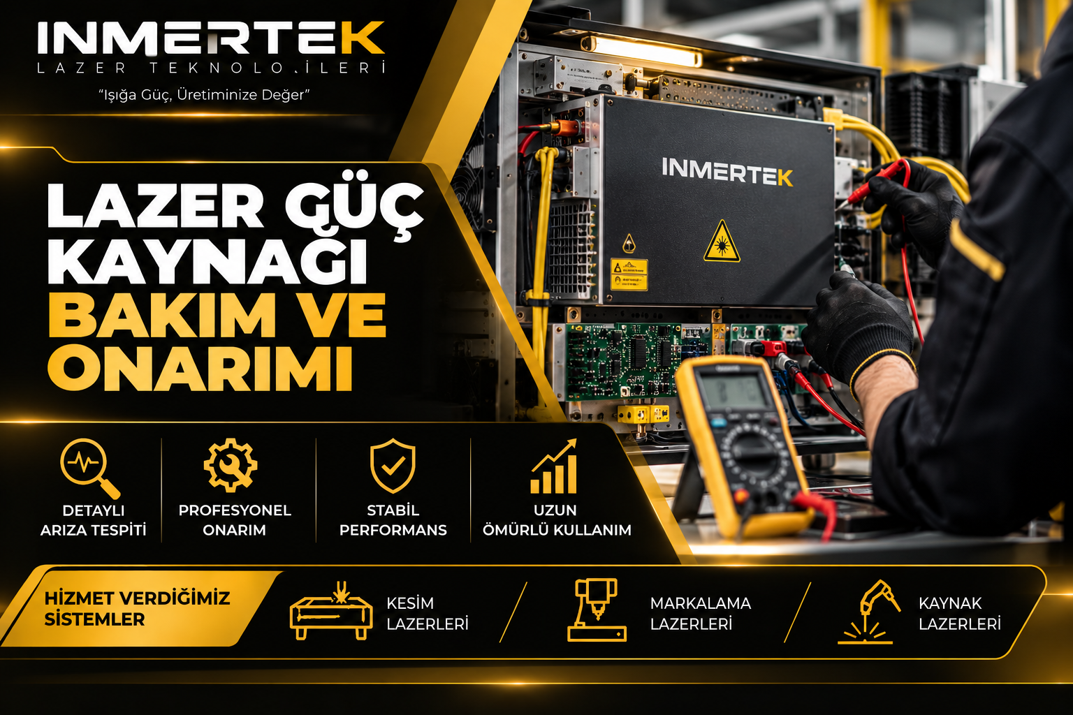 Lazer Güç Kaynağı Bakım ve Onarımı